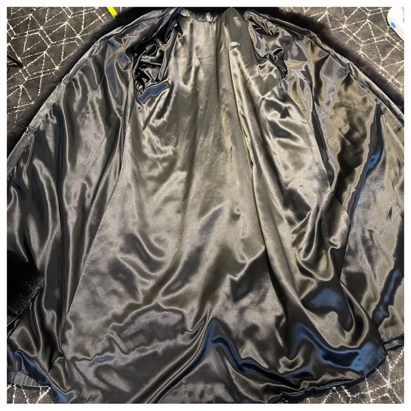 Leather - fur Vintage 80’s coat - Picture 6 of 9